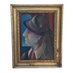 UNIDENTIFIED SIGNATURE, male figure with a hat