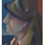 UNIDENTIFIED SIGNATURE, male figure with a hat