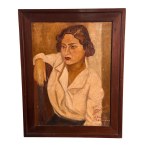 UNIDENTIFIED SIGNATURE, portrait of a woman