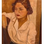NIEZNANY PODPIS, portret kobiety