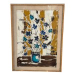 UNIDENTIFIED SIGNATURE, vase with flowers