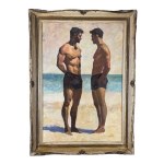 ANONIMO, Two Figures by the Seaside