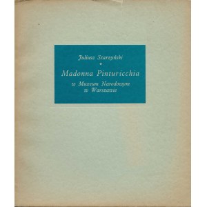 Madonna Pinturicchia w Muzeum Narodowym w Warszawie. Warszawa, 1938 r.
