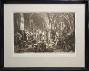 Jan Matejko (1838 - 1893), W Łęczycy Pierwszy Sejm - Spisanie Praw - Ukrócenie Rozbojów