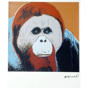 Andy Warhol (1928 - 1987), Orangutan, from the Endangered Species series.