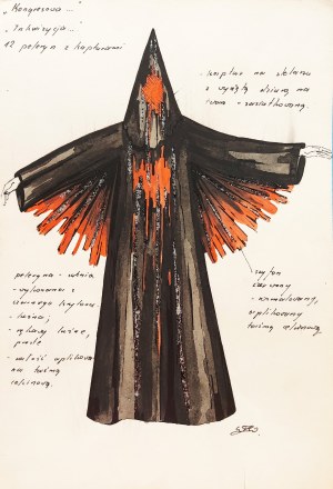 Wanda Żukowska-Waszak, Inkwizycja ( szkic kostiumu scenicznego)