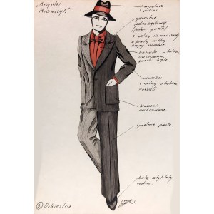 Wanda Żukowska-Waszak, Pilsen hat (sketch of stage costume)
