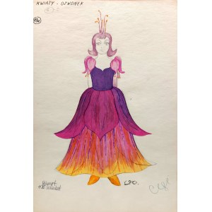 Wanda Żukowska-Waszak, Flowers - Bell (stage costume sketch)