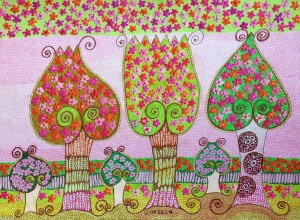 Anna Korszla, Drzewa kielichy, 2018