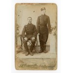 Białystok, photo by A. Bartman, two young men in uniforms, office photo (114)