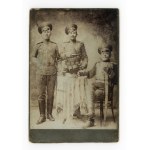 Mława, photo by Z. Lipszyc (formerly "Alpern"), three soldiers in uniform, studio photo (119)