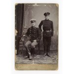 Łomża, photo by H. Lübeck, two soldiers, studio photo (159)