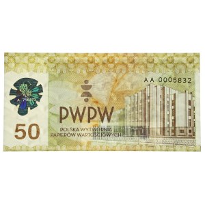 PWPW, Zabezpečené tiskoviny – bankovka PWPW s obálkou (107)