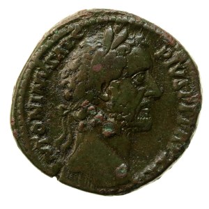Roman Empire, Antoninus Pius (138–161 CE), sestertius (157–158 CE) (744)