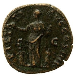 Římská říše, Antoninus Pius (138–161 n. l.), sestertius (159–160 n. l.) (746)