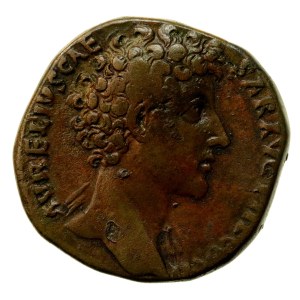 Roman Empire, Marcus Aurelius (161–180 CE), sestertius (145 CE) (749)