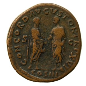Roman Empire, Marcus Aurelius (161–180 CE), sestertius (161–162 CE) (750)