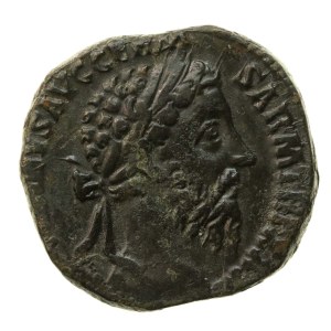 Roman Empire, Marcus Aurelius (161–180 CE), sestertius (177 CE) (766)