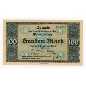 Litva, Memel, Klaipėda, 100 marek, 1922 (209)