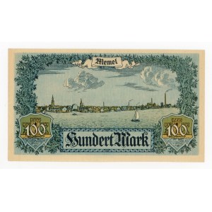 Litva, Memel, Klaipėda, 100 marek, 1922 (209)