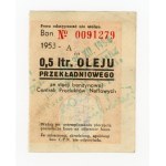 Voucher for 0.5 liters of 1953 - A (326) transmission fluid