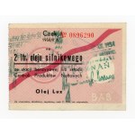 Check for 2 liters of motor oil, 1950/II A (328)