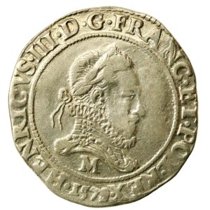 Henryk III Walezy, Frank 1579 M, Tuluza. Piękny (502)