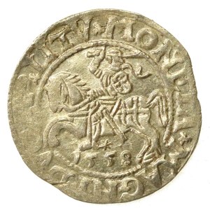 Zygmunt II. August, půlgroš z roku 1558, Vilnius – LI/LITVA (534)
