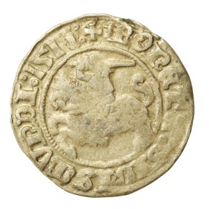 Sigismund I the Old, Half-Grosz, 1511, Vilnius—colon—overstamped date 1511/0—rare (596)