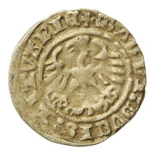 Sigismund I the Old, Half-Grosz, 1511, Vilnius—colon—overstamped date 1511/0—rare (596)