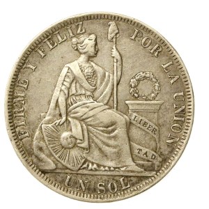 Peru, 1 sol, 1880 (623)