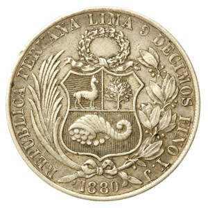 Peru, 1 sol, 1880 (623)