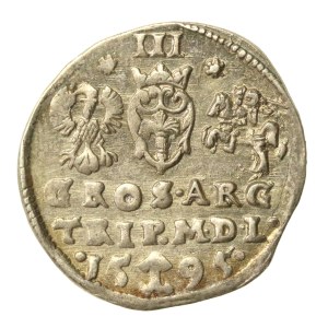 Sigismund III Vasa, 1595 trojak, Vilnius, CHALECKI (658)