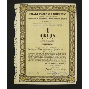 The Polish Vodka Industry, Series IV, 100 zlotych. Registered shares, 1937 (284a)