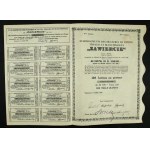 "Zawiercie" S.A. Society of Cotton Spinning Mills, Weaving Mills, and Tin Mills, 10,000 zł, 1929, 2nd issue (316a)