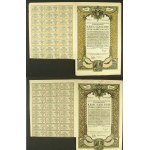 III Austrian 5.5% War Loan, 100 and 200 crowns, 1915. Set of 2 (334a)