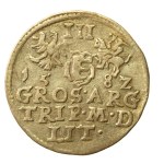 Stefan Batory, Trojak 1582, Vilnius, Leliwa coat of arms—Not listed. Narrow bust (476)
