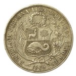 Peru, 1 sol, 1865 (496)
