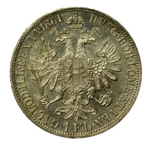 Autriche, François-Joseph Ier, 1 florin 1861, Vienne (682)