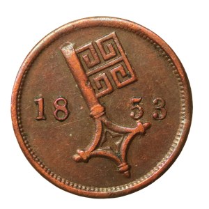 Niemcy, Brema, 2 1/2 schwaren, 1853 (1011)