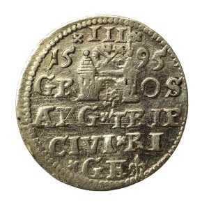 Zygmunt III Waza, Trojak 1595, Ryga. Nienotowany (1017)