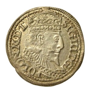 Sigismund III. Wasa, Dreifachmünze von 1596, Olkusz (1134)