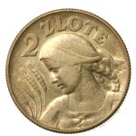 Second Polish Republic, 2 zlote, 1925, London, The Harvester (1146)
