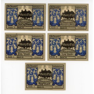 Gliwice/Gleiwitz, BURG TOST/TOSZEK CASTLE series. Set of 5 (1304)