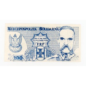 Solidarity, 200 zlotych donation coin, 1985 – Piłsudski (1547)