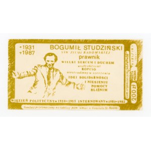Solidarność, 200 złotych 1988 - Bogumił Studziński (1563)