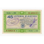 45 Class Lottery, 1939, Warsaw (1692)