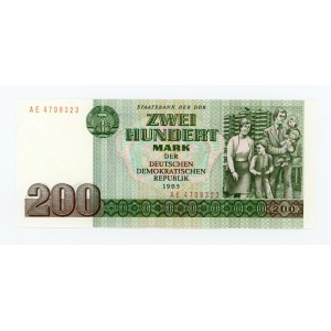 Allemagne, RDA, 200 marks, 1985 (1708)