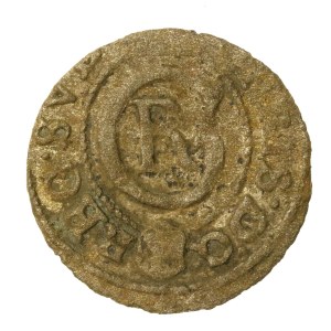 Krystyna Waza, Livonia under Swedish rule, 1644 shilling. A variant featuring the Vasa coat of arms. Rare (1722)