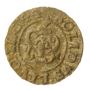 Krystyna Waza, Livonia under Swedish rule, 1644 shilling. A variant featuring the Vasa coat of arms. Rare (1722)